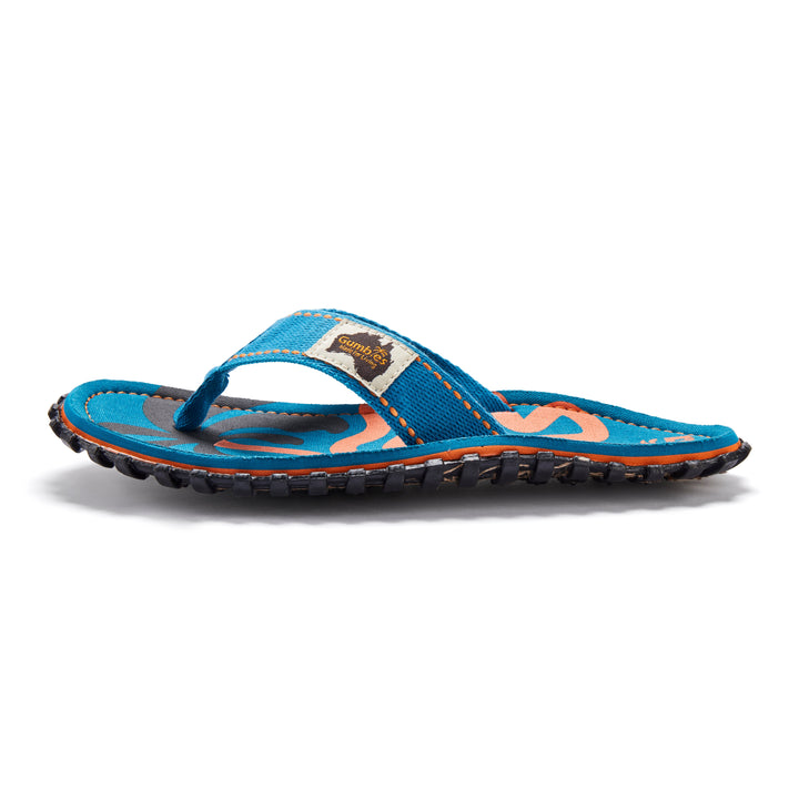 Islander Flip-Flops - Men's - Blue Palmetto