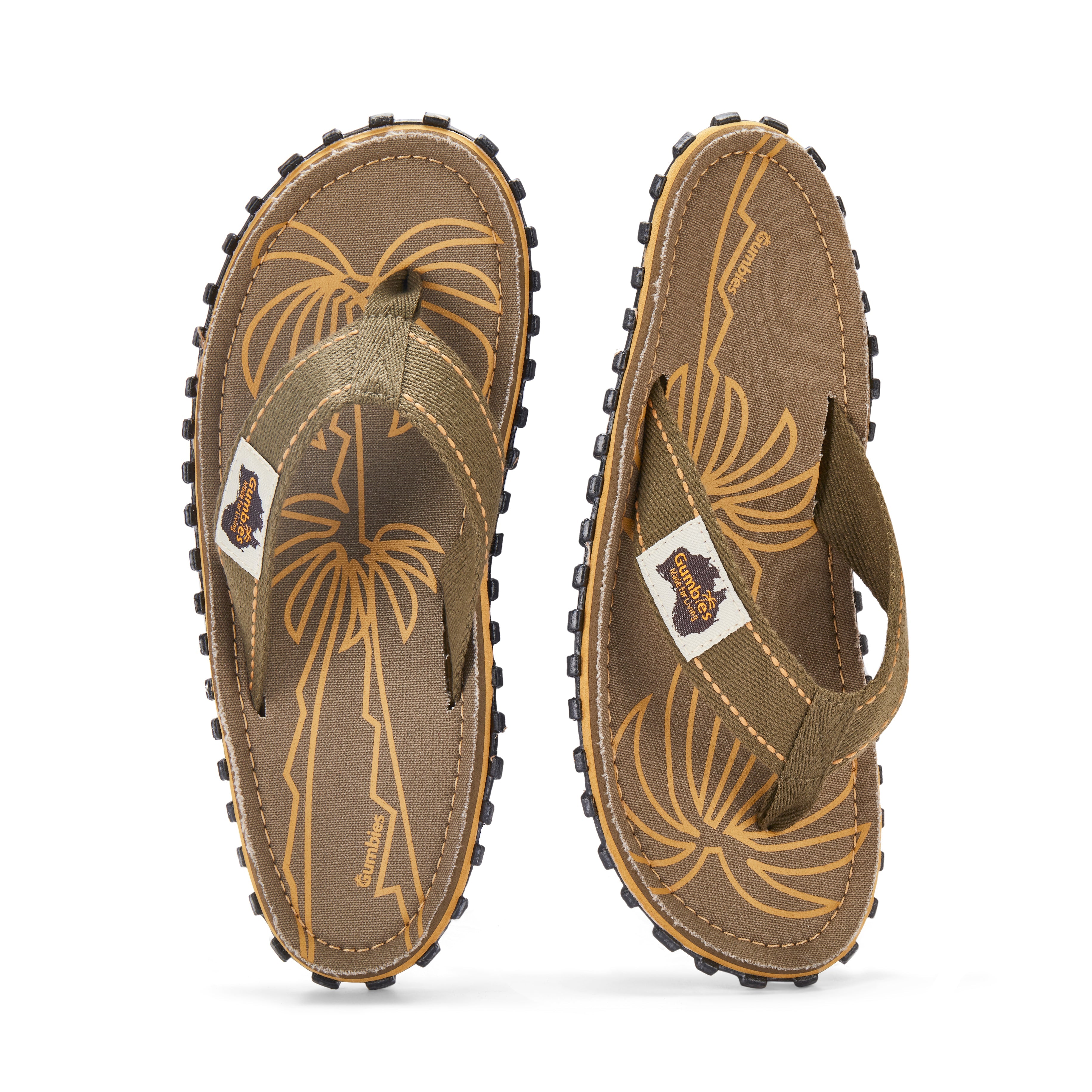 Islander Flip-Flops - Men's - Palm Leaf Khaki
