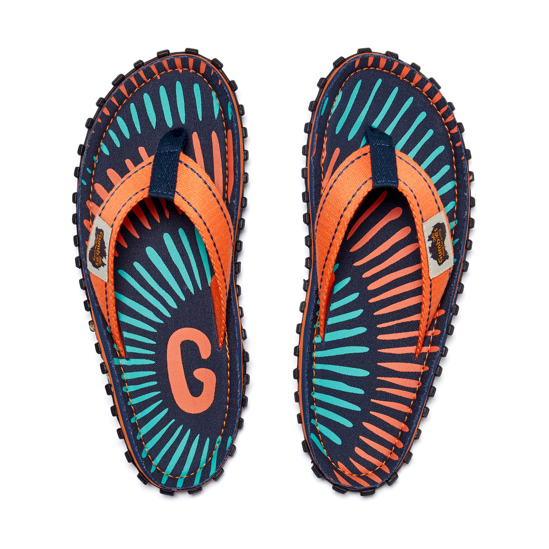 Islander Flip-Flops - Men's - Tangerine Burst