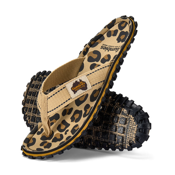 Islander Flip-Flops - Women's - Leopard Print – Gumbies USA
