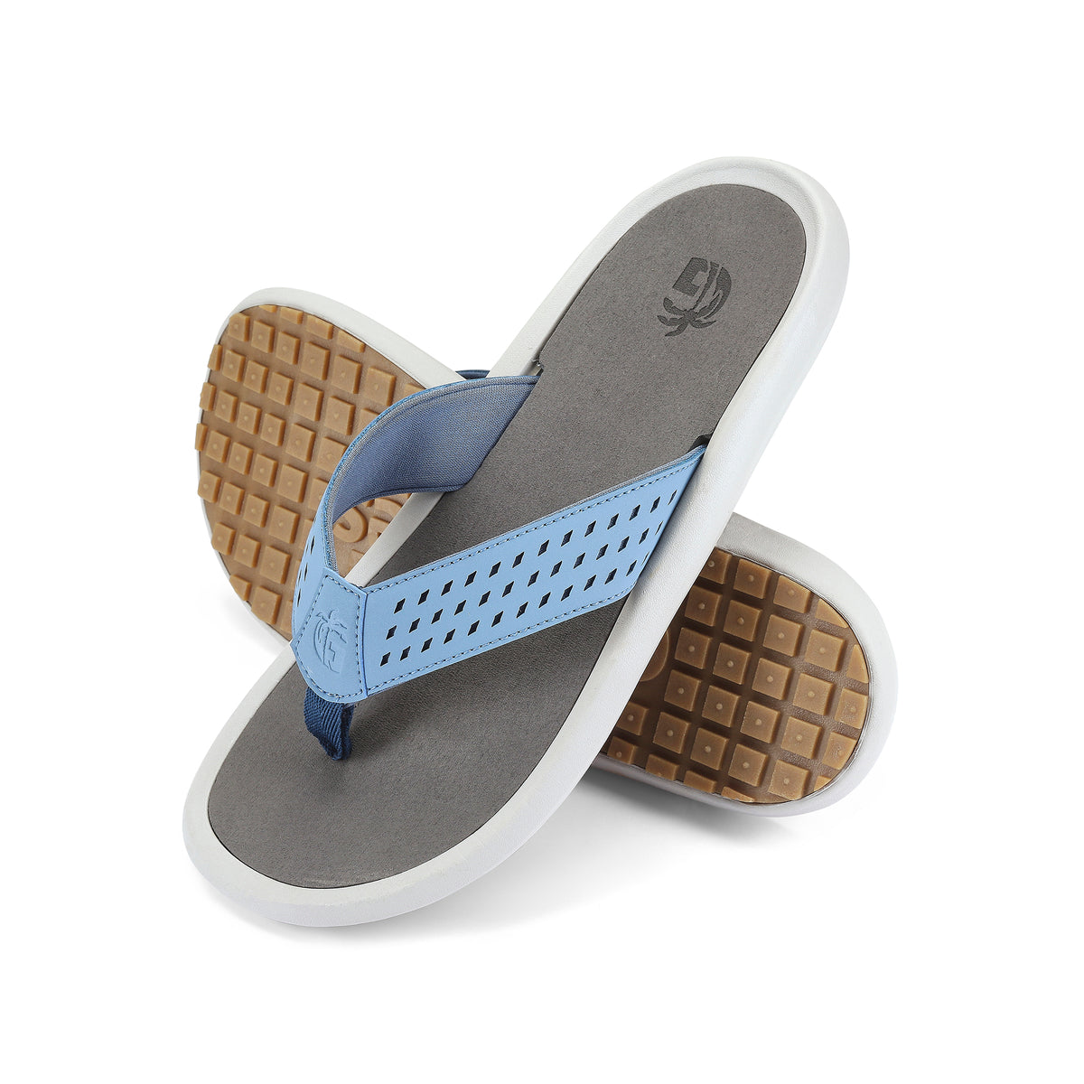Men\'s Coastal Blue Resistant Flip Flops Arch Support Comfort Beach Sandal Shoes Men main image 2