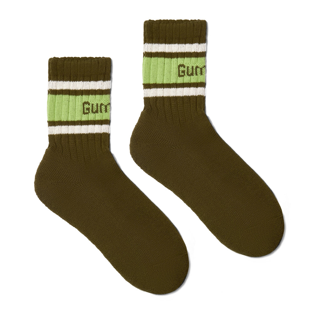 Calcetines GUM Crew - Hombre - Musgo y Pistacho
