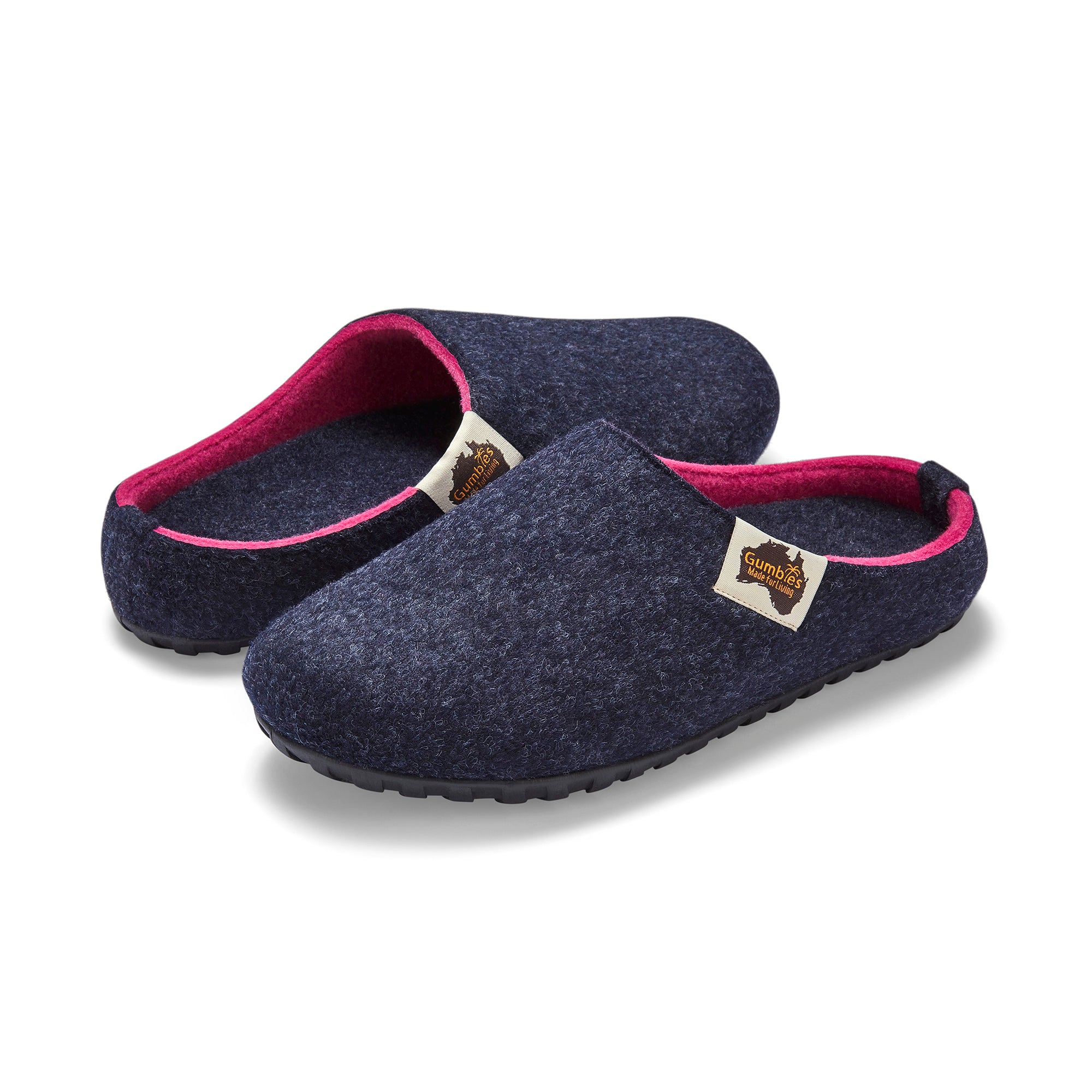 Outback Slippers - Women's - Navy & Pink