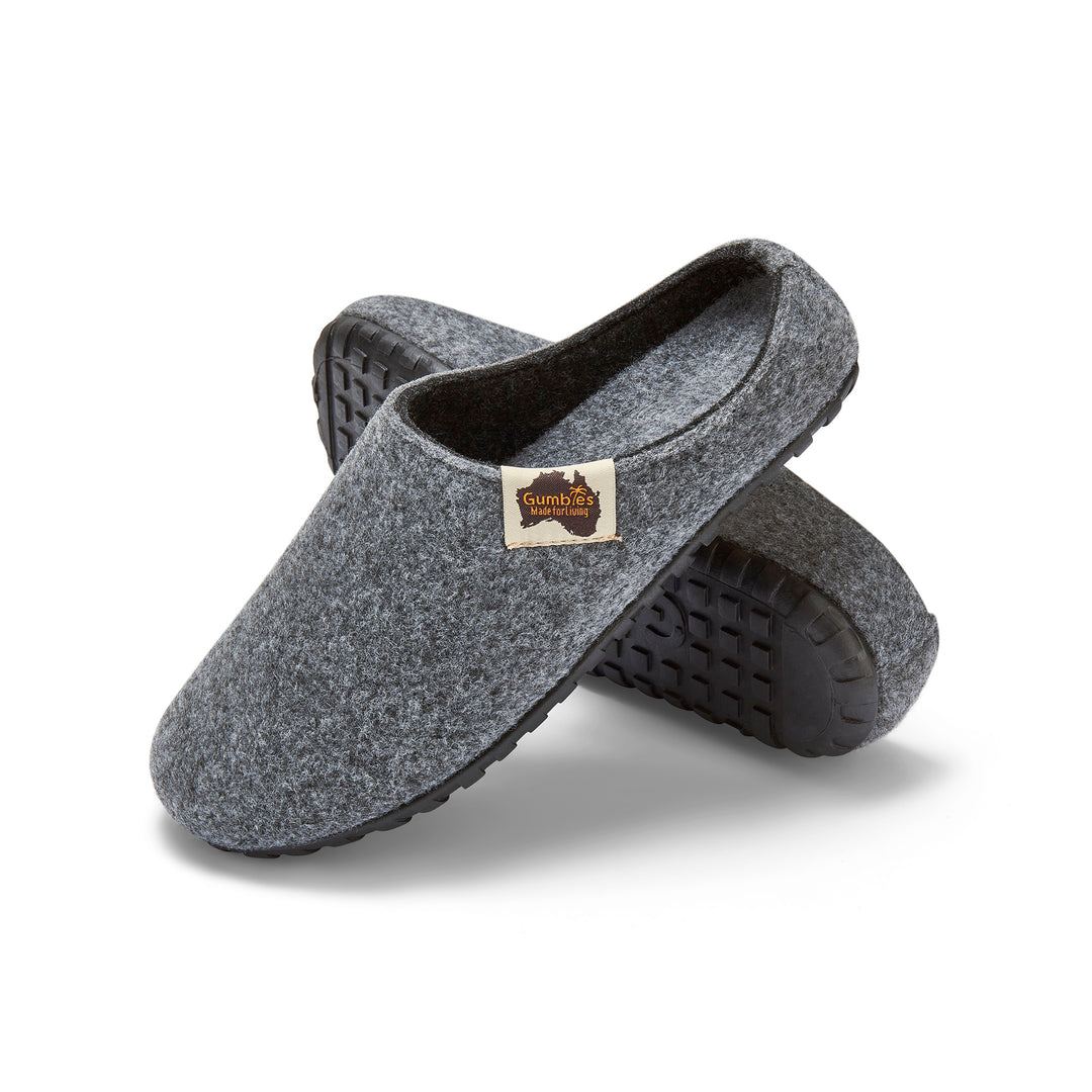 Outback Slippers - Women's - Grey & Charcoal