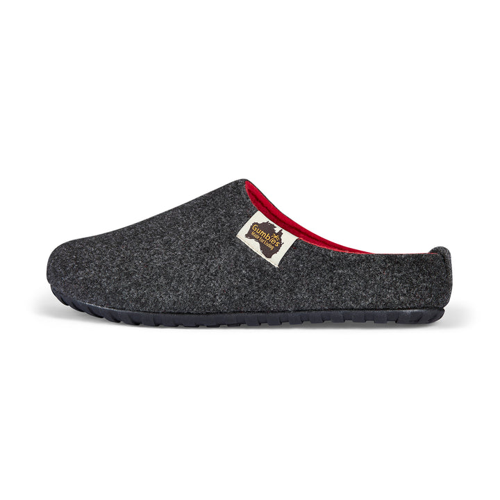 Outback Slippers - Women's - Charcoal & Red