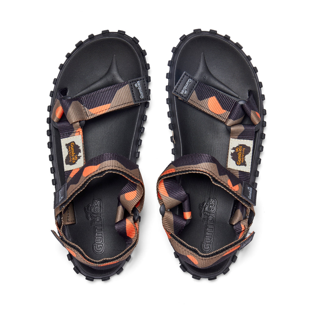 Scrambler Sandals - Women's - Khaki & Orange