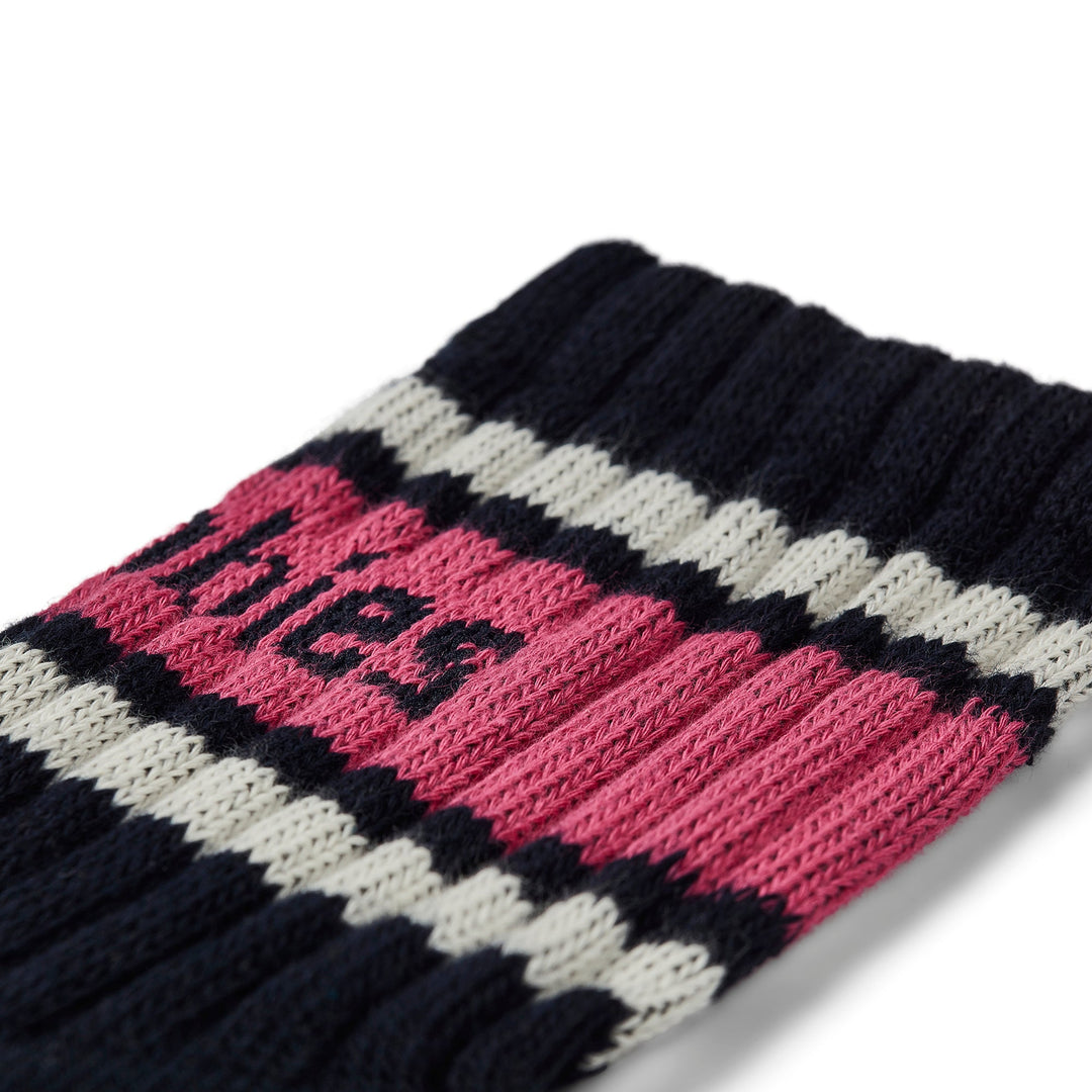 GUM Crew Sock - Women's - Navy & Pink