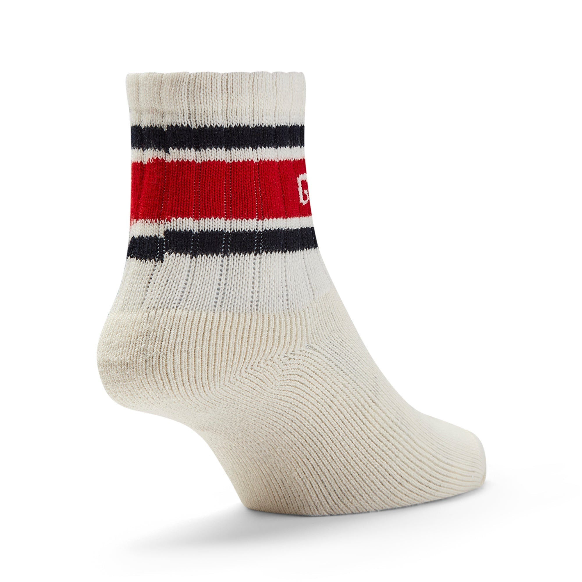 GUM Crew Sock - Women's - Cream & Red