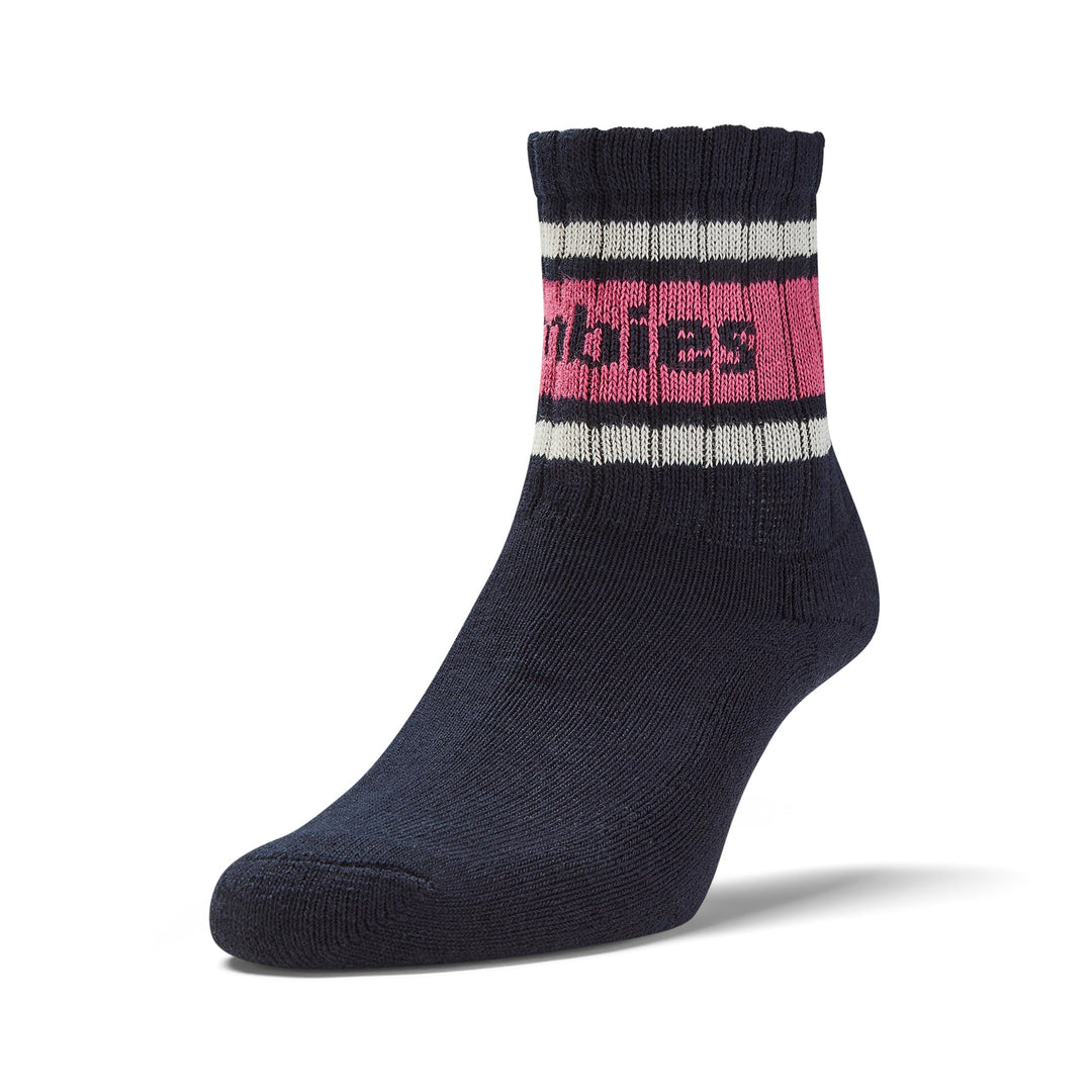 GUM Crew Sock - Women's - Navy & Pink