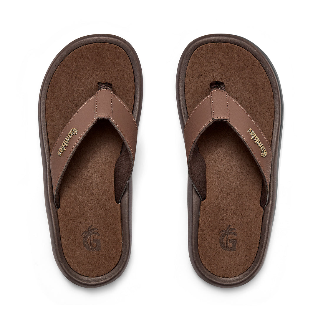 Noosa Flip-Flops Men's Brown – Gumbies USA