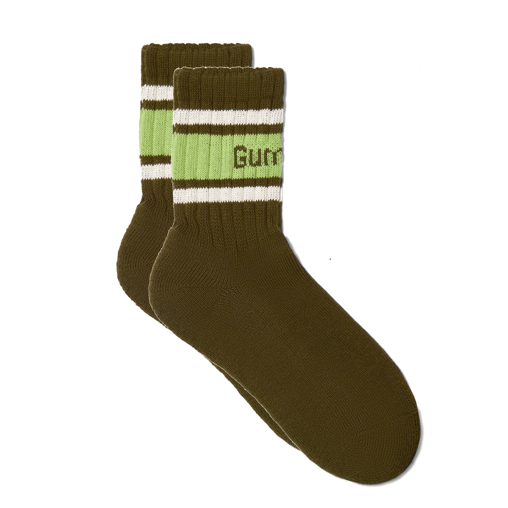 Calcetines GUM Crew - Hombre - Musgo y Pistacho