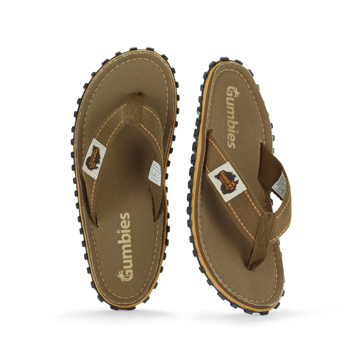 Islander Flip-Flops - Women's - Classic Khaki – Gumbies USA