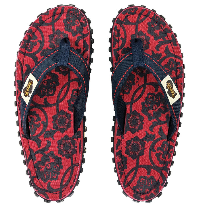 Islander Flip-Flops - Women's - Red & Blue Rose