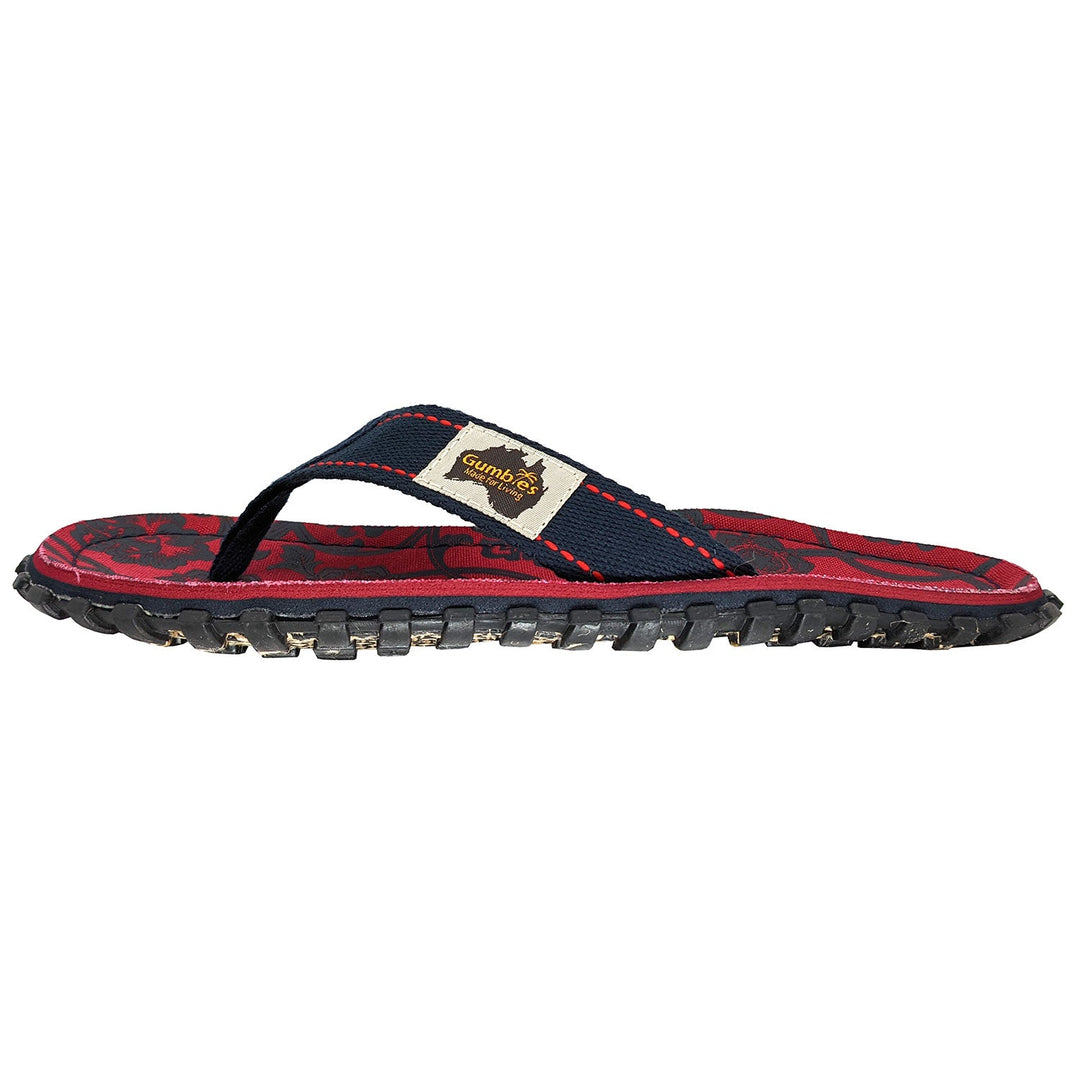 Islander Flip-Flops - Men's - Red & Blue Rose